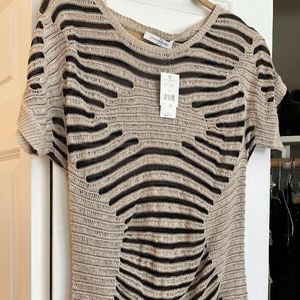 Josie Natori Knit Shani Fitted Dress Size Medium